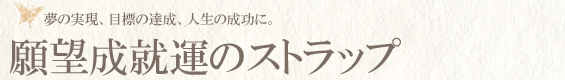 願望成就運のストラップ