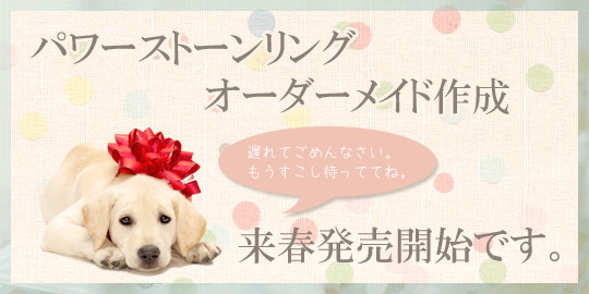 パワーストーンリングオーダーメイド作成 来春発売開始です。