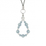 鳳凰（6mm）一色アクアマリンストラップ