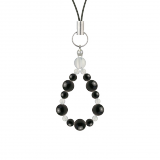 鳳凰（6mm）一色オニキスストラップ