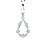 鳳凰（6mm）一色スカイブルーアクアマリンストラップ