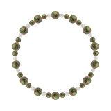 鳳凰（6mm）一色ユナカイトブレスレット
