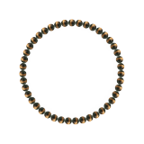 純真（4mm）一色タイガーアイブレスレット