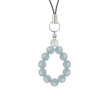 純真（6mm）一色アクアマリンストラップ