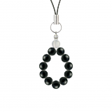 純真（6mm）一色ブラックトルマリンストラップ