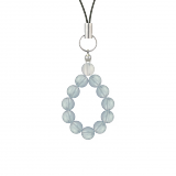 純真（6mm）一色スカイブルーアクアマリンストラップ
