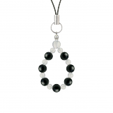 相生（6mm）一色ブラックトルマリンストラップ